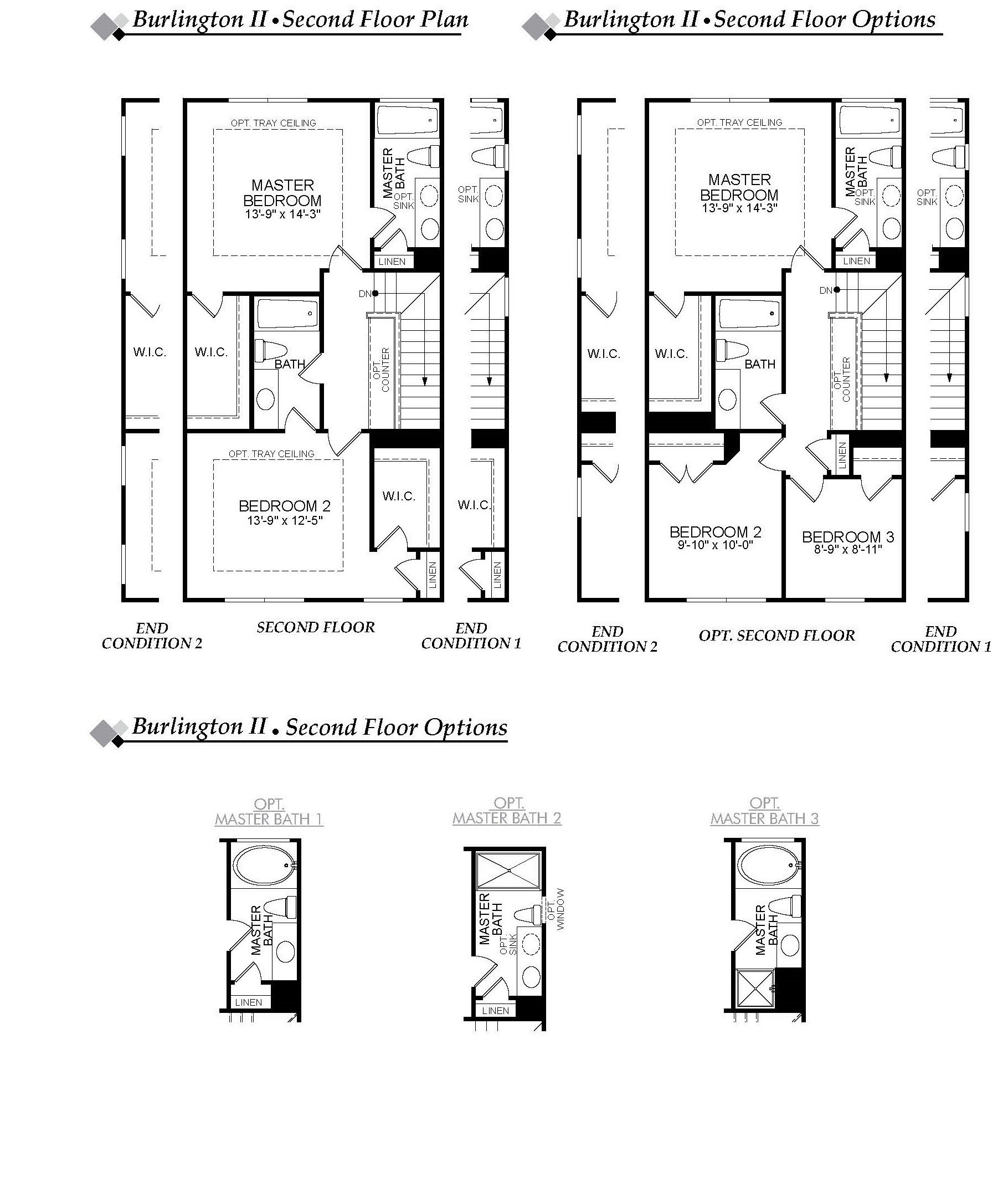 Burlington Floor Plan The Glens at Scott Place Townhomes Eastwood Homes
